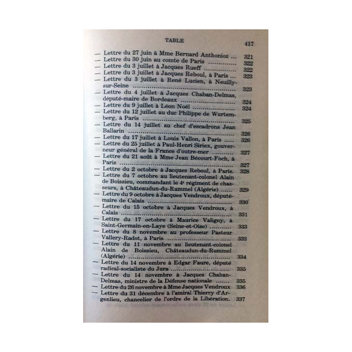 1. Lettres notes et carnets Juin 1951 - Mai 1958 de Charles de Gaulle aux éditions Plon
