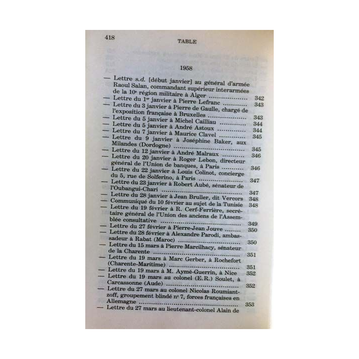 1. Lettres notes et carnets Juin 1951 - Mai 1958 de Charles de Gaulle aux éditions Plon