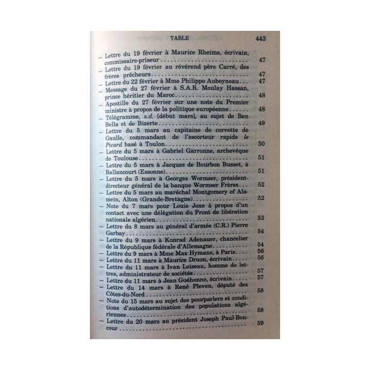 1. Lettres notes et carnets Janvier 1961 - Décembre 1963 de Charles de Gaulle aux éditions Plon