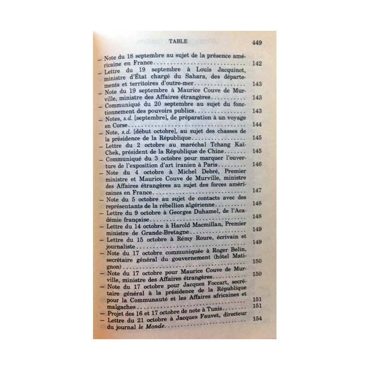 1. Lettres notes et carnets Janvier 1961 - Décembre 1963 de Charles de Gaulle aux éditions Plon