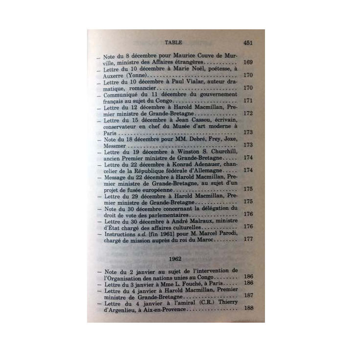 1. Lettres notes et carnets Janvier 1961 - Décembre 1963 de Charles de Gaulle aux éditions Plon