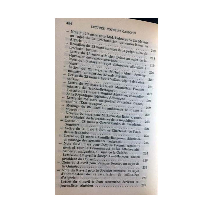 1. Lettres notes et carnets Janvier 1961 - Décembre 1963 de Charles de Gaulle aux éditions Plon