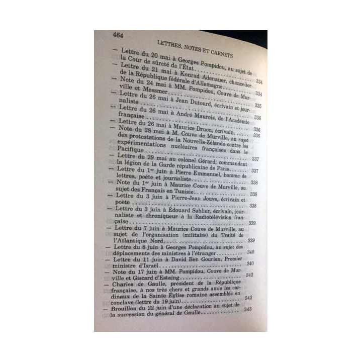 1. Lettres notes et carnets Janvier 1961 - Décembre 1963 de Charles de Gaulle aux éditions Plon