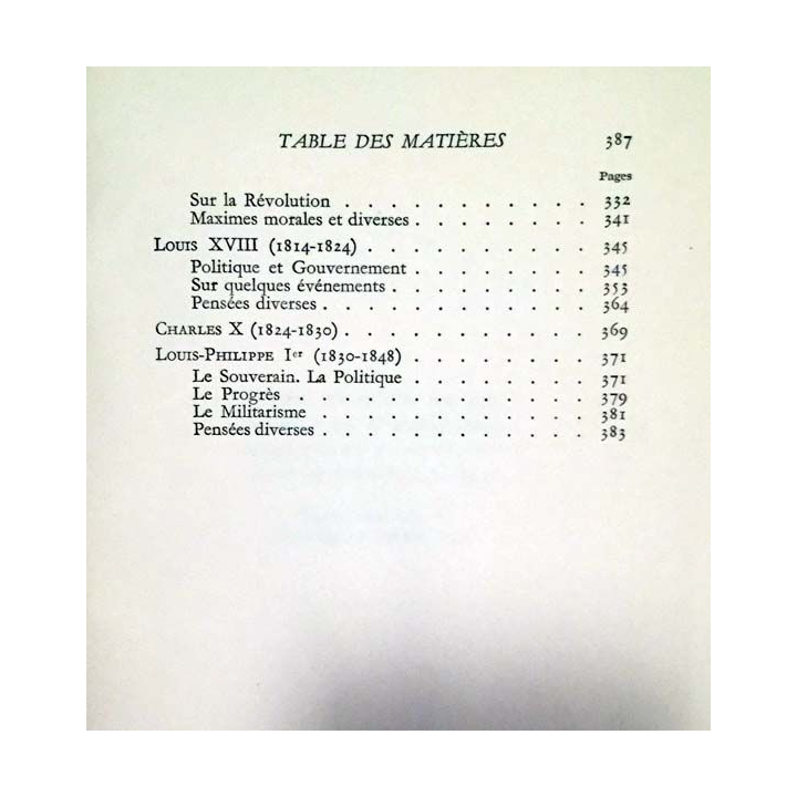 1. Les pensées des Rois de France de Gabriel Boissy aux éditions Albin Michel