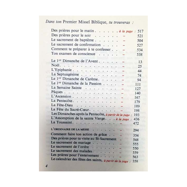 1. Mon premier missel biblique aux éditions Tardy