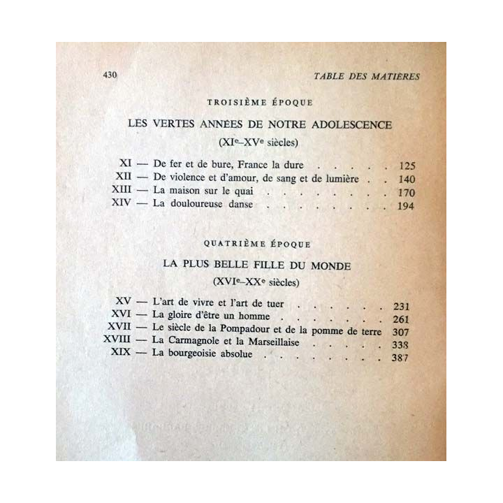 1. L'histoire de France racontée à Juliette de Jean Duché aux éditions Amiot Dumont