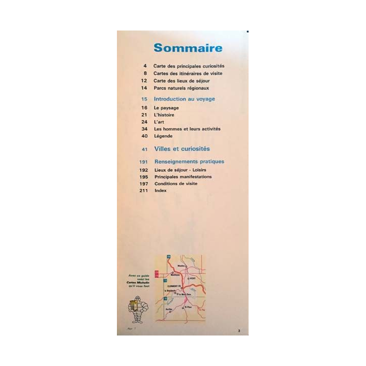 1. Guide de Tourisme Michelin Auvergne Bourbonnais