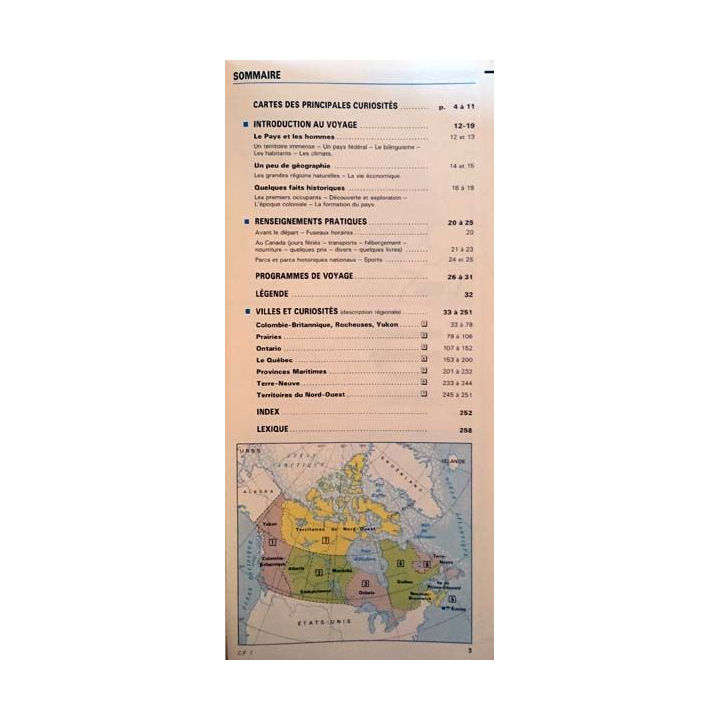 1. Guide de Tourisme Michelin Canada