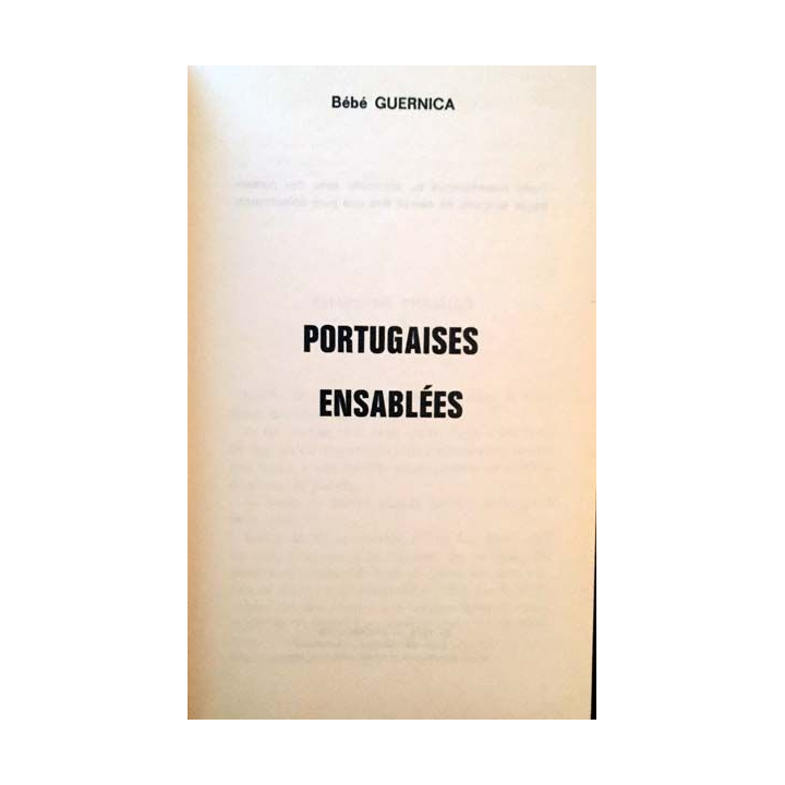 1. Portugaises ensablées de Bébé Guernica aux éditions Promodifa