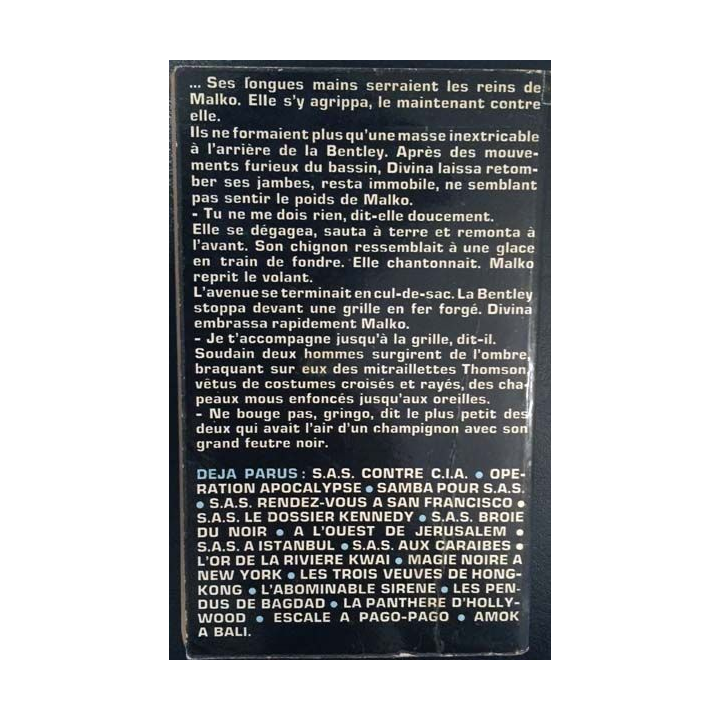 1. S.A.S. Que viva Guevara de Gérard de Villiers aux éditions Plon