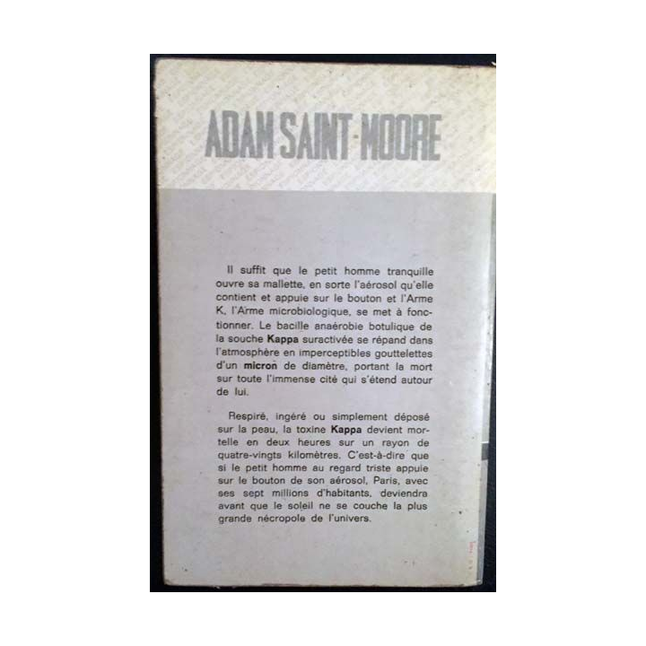 1. Le K de face d'ange de Adam Saint-Moore aux éditions Fleuve noir