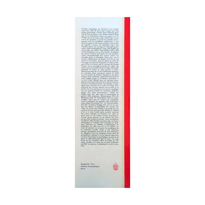 1. Villes suisses à vol d'oiseau de Hans Boesch et Paul Hofer aux éditions Géographiques Berne