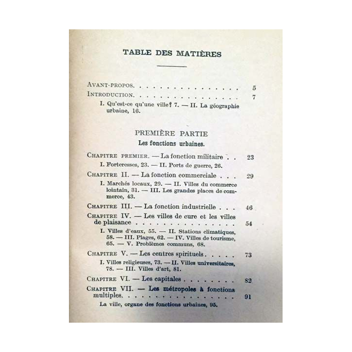 1. Les villes de Georges Chabot aux éditions Armand Colin