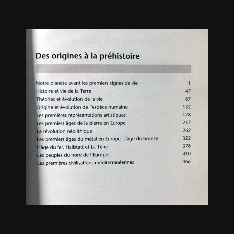 Histoire universelle 1 Des origines à la préhistoire Édition Hachette