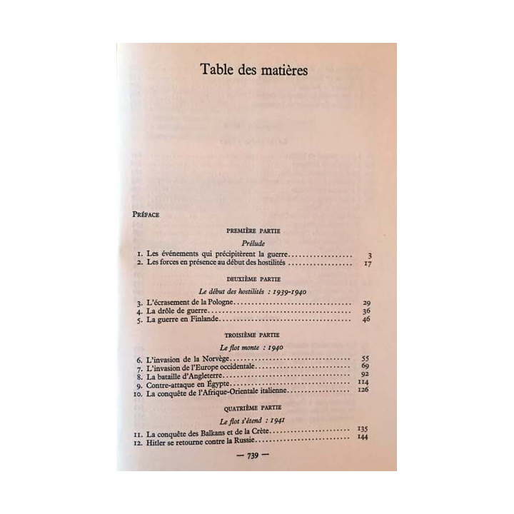 1. Histoire de la seconde guerre mondiale de Liddell Hart aux éditions Fayard