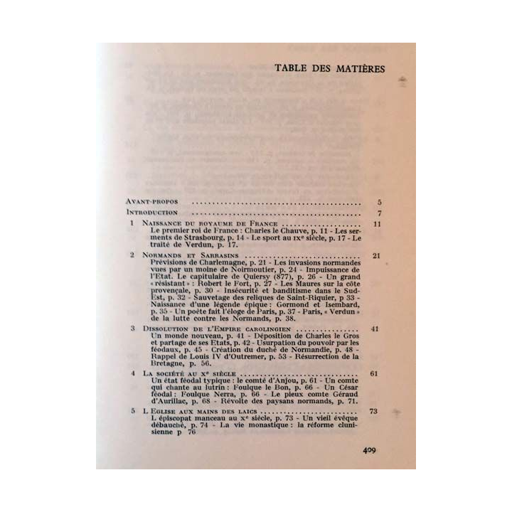 1. Le film de l'Histoire médiévale en France de Robert Latouche aux éditions Arthaud