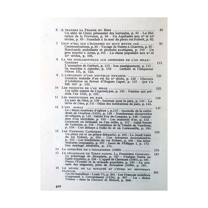 1. Le film de l'Histoire médiévale en France de Robert Latouche aux éditions Arthaud