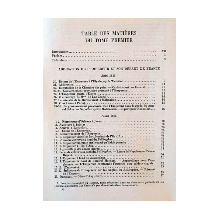 1. Le mémorial de Sainte-Hélène Tome 1 de Comte de Las Cases aux éditions Flammarion