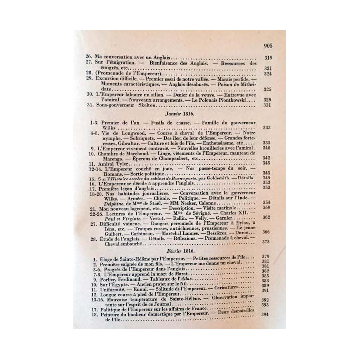 1. Le mémorial de Sainte-Hélène Tome 1 de Comte de Las Cases aux éditions Flammarion