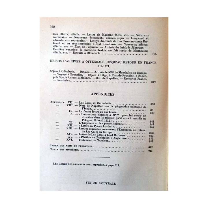 1. Le mémorial de Sainte-Hélène Tome 2 de Comte de Las Cases aux éditions Flammarion