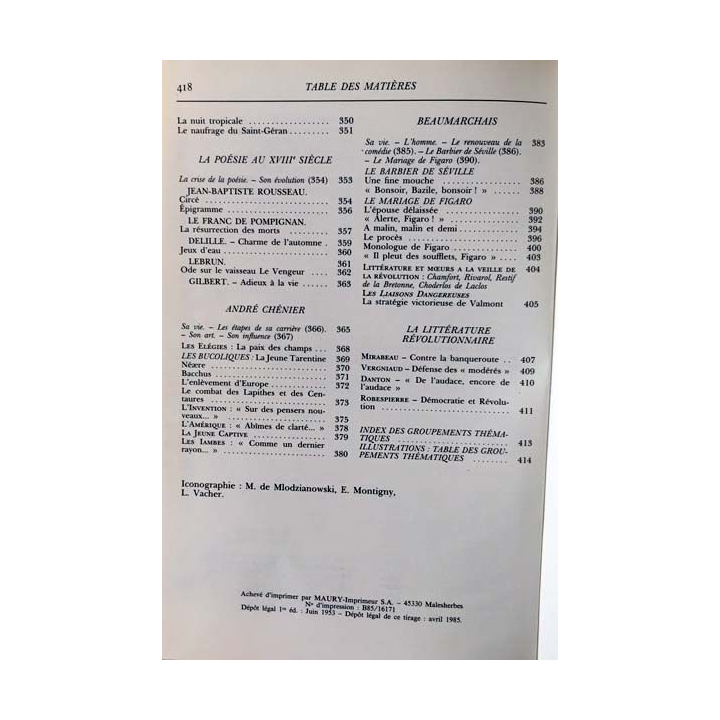 1. XVIIIe siècle de André Lagarde et Laurent Michard aux éditions Bordas