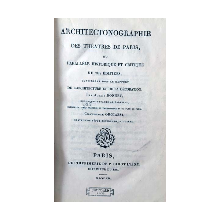 1. Architectonographie des théâtres de Paris