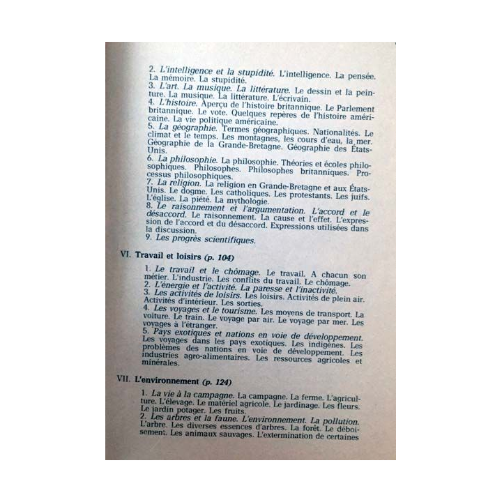 1. Vocabulaire anglais - français de A. Mossy aux éditions Hachette