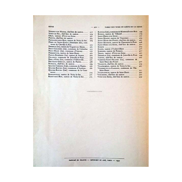 1. Paris et La Seine de Maurice Dumolin et George Outardel aux éditions Librairie Letouzey 1936