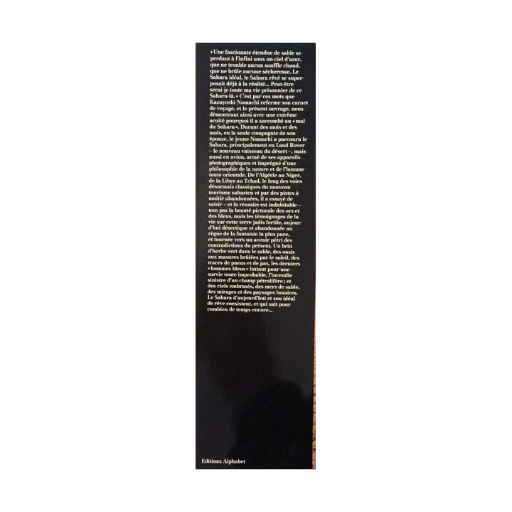 1. Sahara de Kazuyoshi Nomachi aux éditions Alphabet