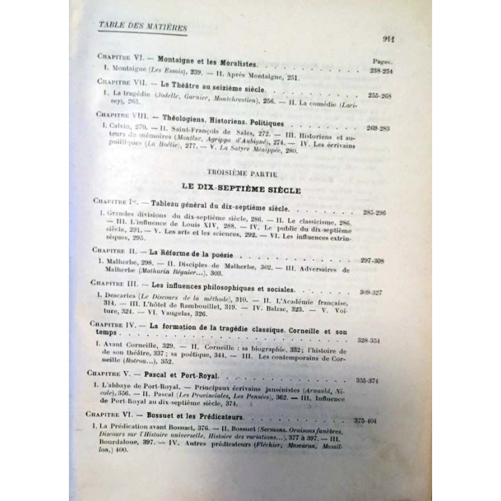 1. Histoire illustrée de la littérature française de Ch.-M. Des Granges aux éditions Librairie Hatier 1914