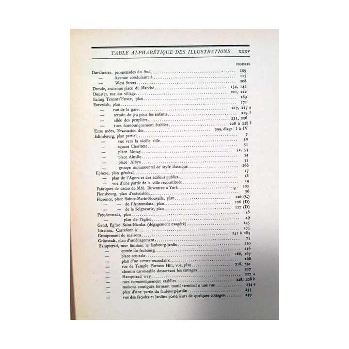 1. L'étude pratique des plans de villes de Raymond Unwin aux éditions Librairie centrale des Beaux-arts