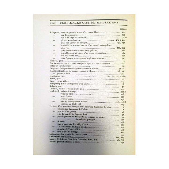 1. L'étude pratique des plans de villes de Raymond Unwin aux éditions Librairie centrale des Beaux-arts