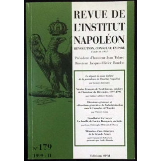 1. Revue de l'institut Napoléon n°179 1999 - II aux éditions SPM