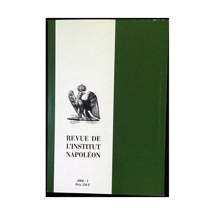 1. Revue de l'institut Napoléon n°180 2000 - I aux éditions SPM