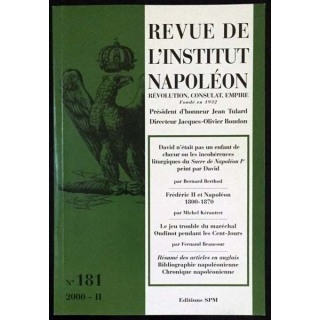 1. Revue de l'institut Napoléon n°181 2000 - II aux éditions SPM