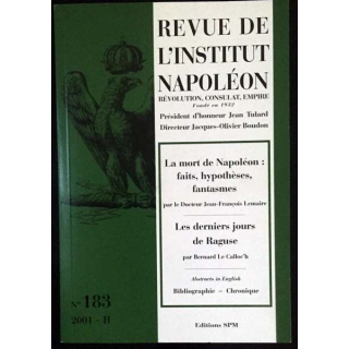 1. Revue de l'institut Napoléon n°183 2001 - II aux éditions SPM
