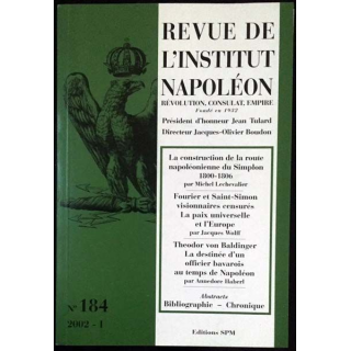 1. Revue de l'institut Napoléon n°184 2002 - I aux éditions SPM