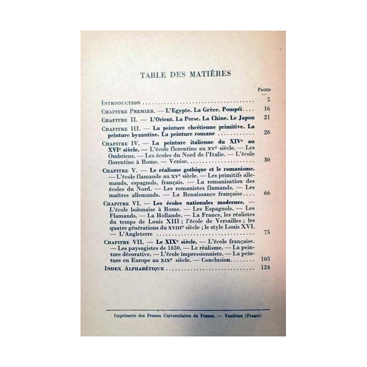 1. N°66 Que sais je ? Histoire de la peinture de Louis Hourticq aux éditions Presses universitaires de France 1942