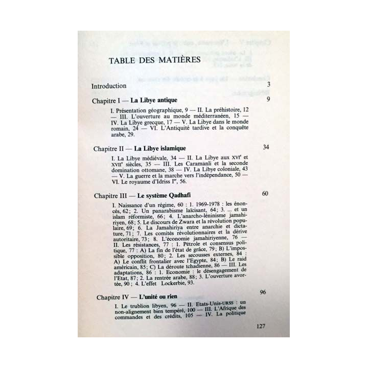 1. N°1634 Que sais je ? La Libye de François Burgat et André Laronde aux éditions Presses universitaires de France