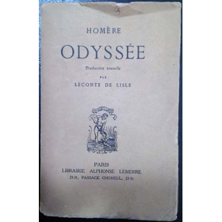 1. Odyssée de Homère aux éditions Librairie Alphonse Lemerre