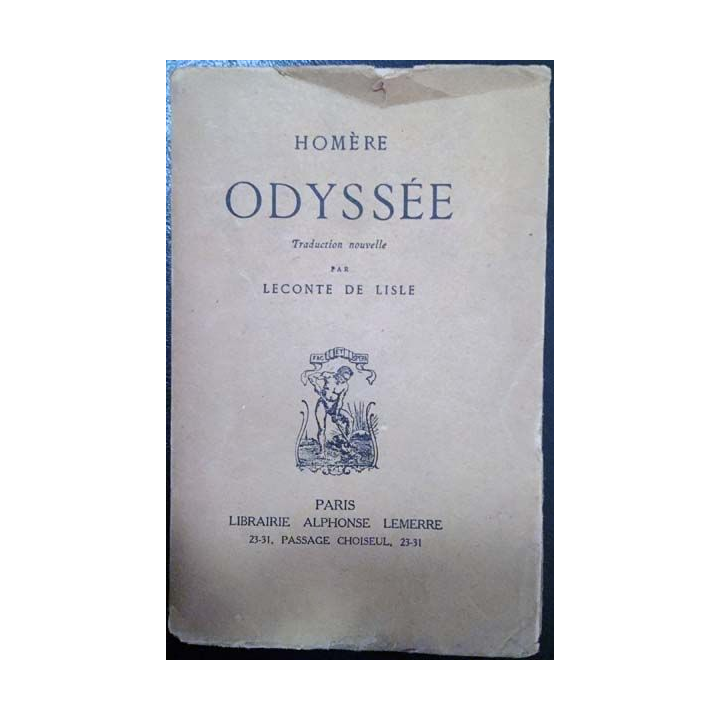 1. Odyssée de Homère aux éditions Librairie Alphonse Lemerre