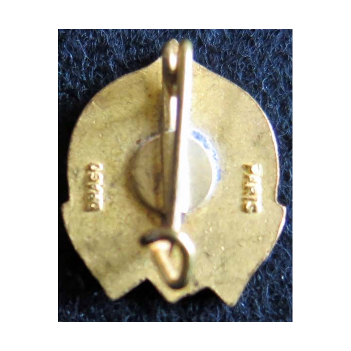 555° CM EO : insigne métallique de la 555° Compagnie Muletière en Extrème Orient 