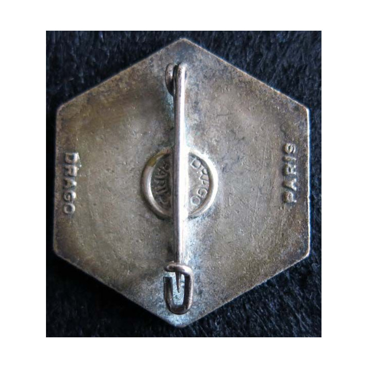 EAT : insigne métallique de l'école d'application du train Drago Paris  