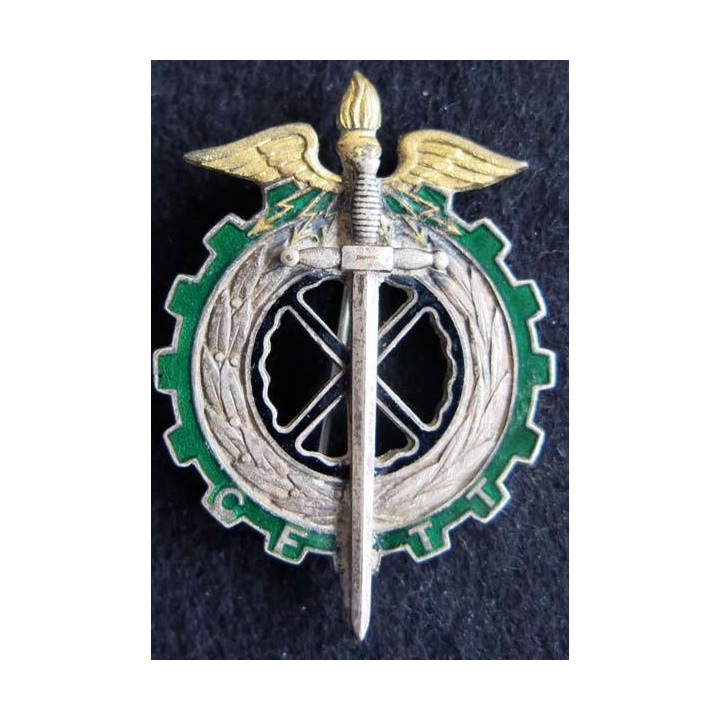 CFTT: Insigne métallique du Centre de Formation Technique du Train  DragoG. 835 