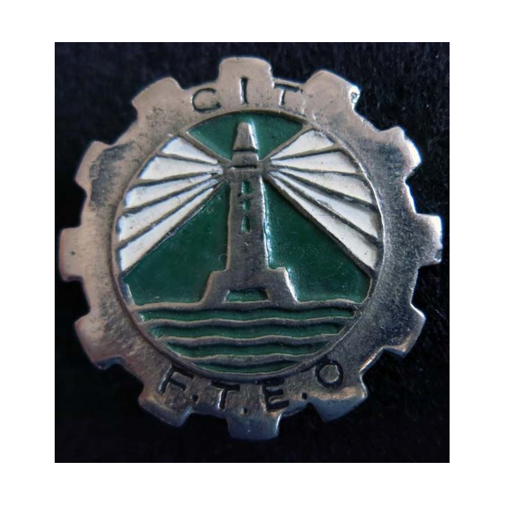 CIT FTEO : Insigne métallique du Centre d'Instruction du Train des FTEO arisanale peint 