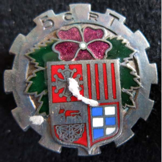 5° CRT : Insigne métallique de la 5° Compagnie Régionale du Train  Drago Paris en émail
