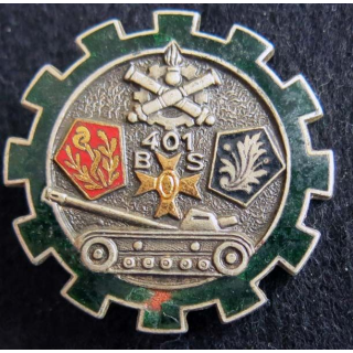 401° BS :  401° Bataillon des ServicesDrago Paris G. 1863 en émail