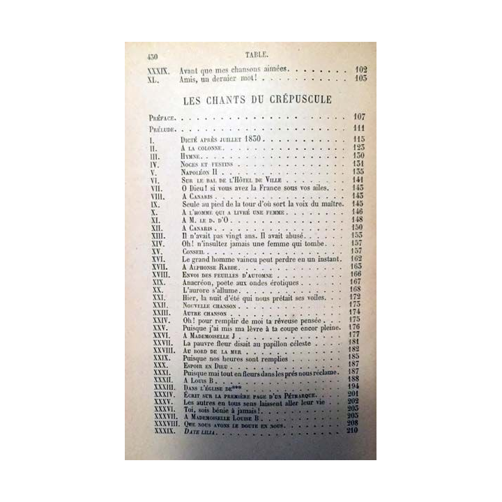 1. Les feuilles d'automne / Les chants du crépuscule / Les voix intérieures / Les rayons et les ombres de Victor Hugo