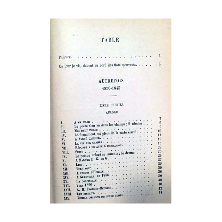 1. Les contemplations de Victor Hugo aux éditions Ernest Flammarion