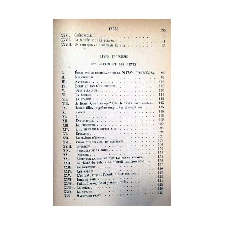 1. Les contemplations de Victor Hugo aux éditions Ernest Flammarion